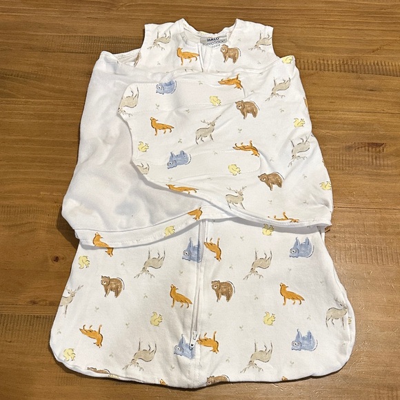 Halo Animal Print and Wave Kids Sleep Sacks - White and Gray (2 Pack) - Picture 9 of 15